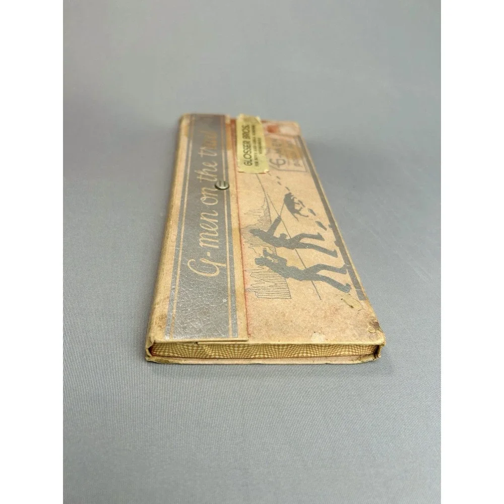 Vintage G-men‎ On The Trail Kids' School Pencil Case & Protractor